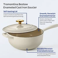 Tramontina Bestow Cast Iron 3-qt. Saucier Pan
