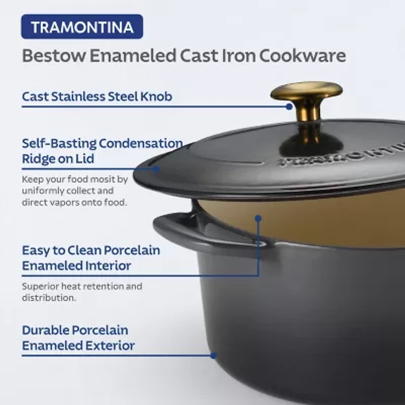 Tramontina Bestow Cast Iron 5.5-qt. Dutch Oven