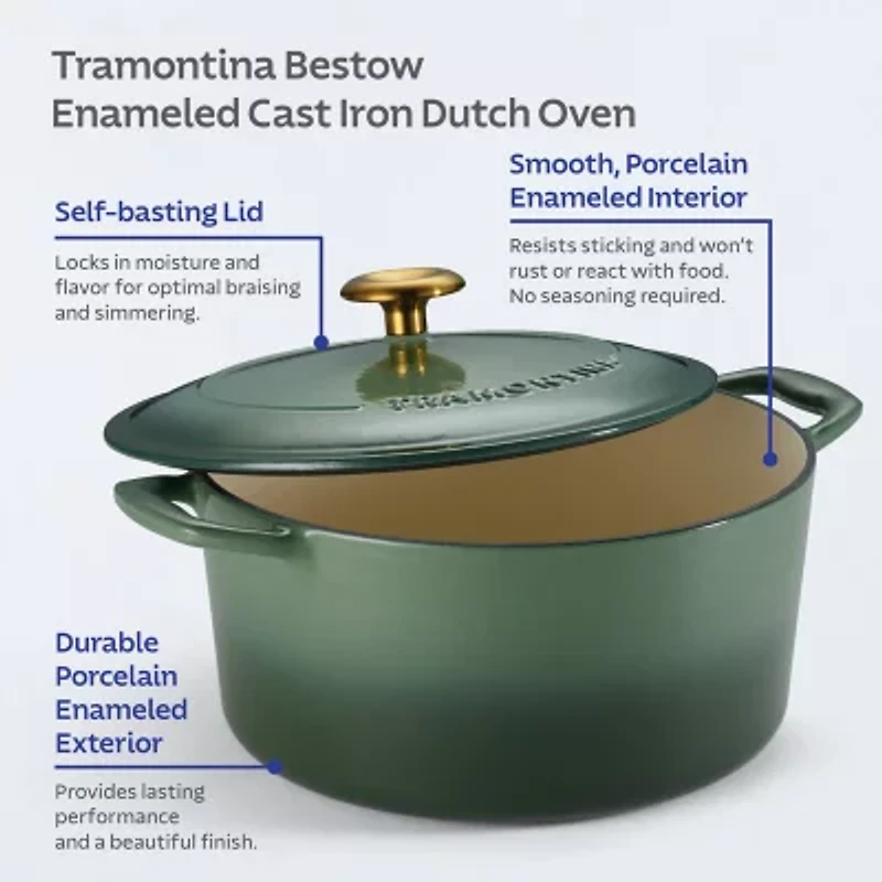 Tramontina Bestow Cast Iron 5.5-qt. Dutch Oven