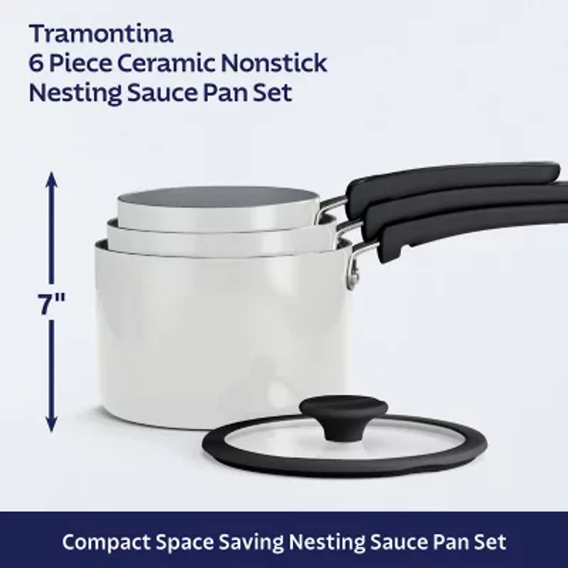 Tramontina Nesting 6-pc. Cookware Set