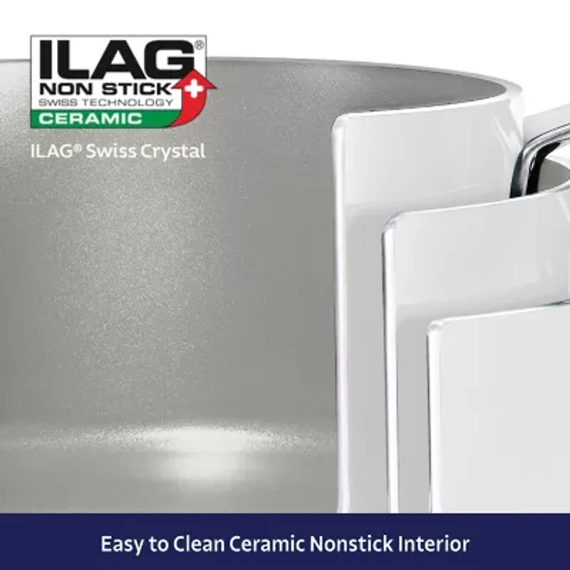 Tramontina Aluminum Ceramic 6-pc. Nesting Cookware Set