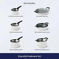 Tramontina Aluminum Ceramic 11-pc. Nesting Cookware Set