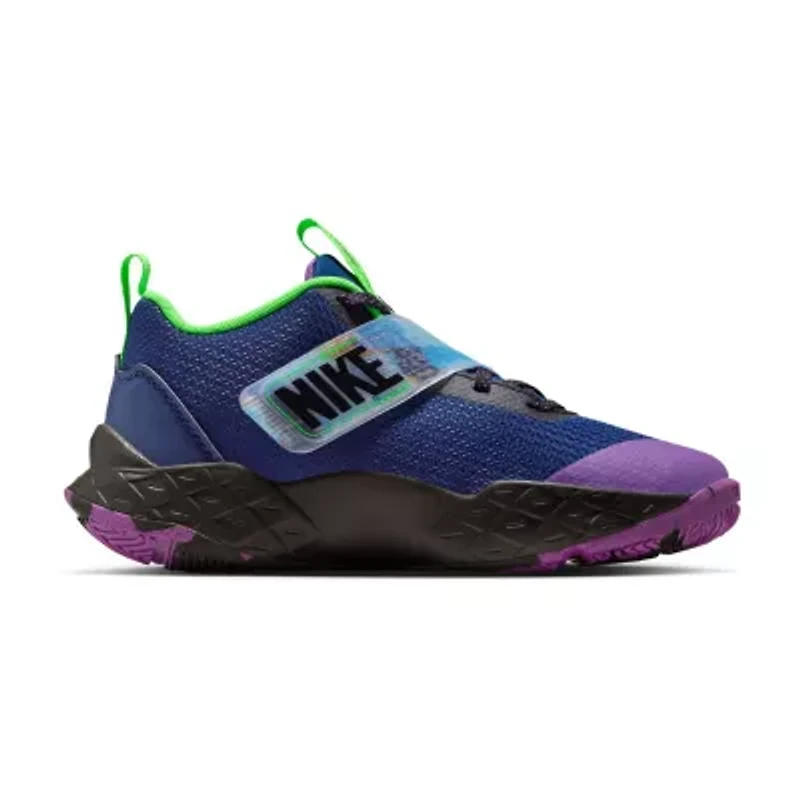 Nike Team Hustle D 12 Se Glitch Big Kid Unisex Basketball Shoes