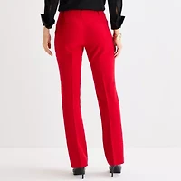 Liz Claiborne Audra Tailored Womens Tall Stretch Fabric Straight Mid Rise Trouser