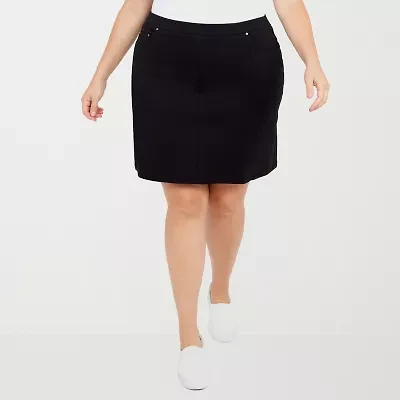 Hearts Of Palm Womens Mid Rise Plus Skort