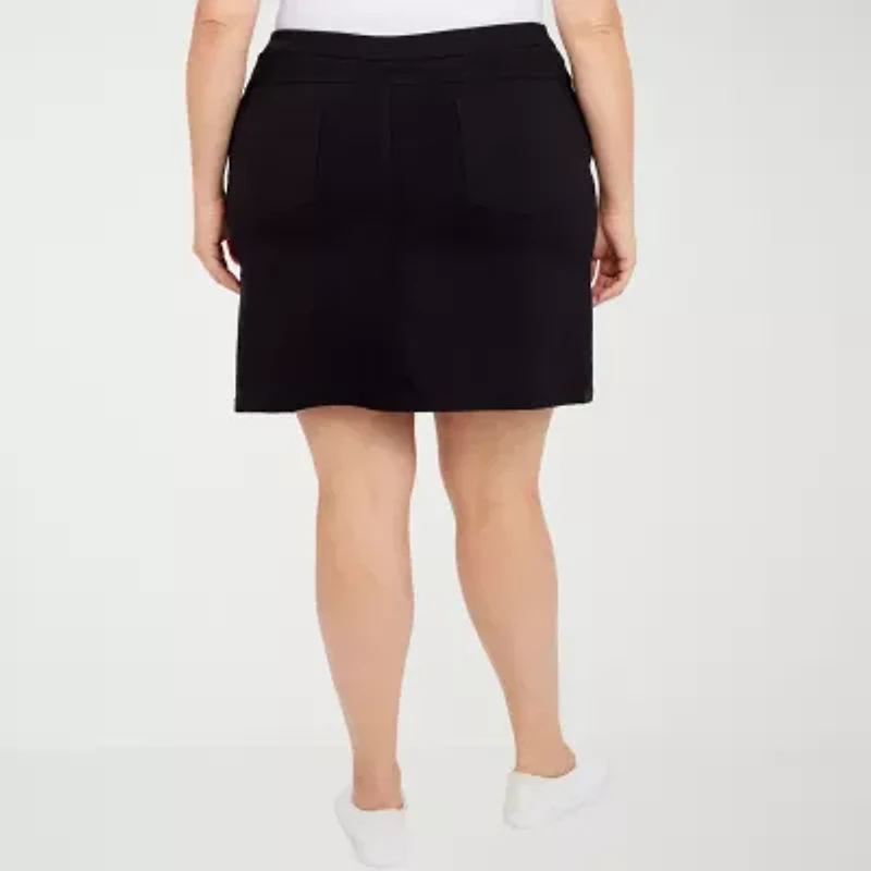 Hearts Of Palm Womens Mid Rise Plus Skort