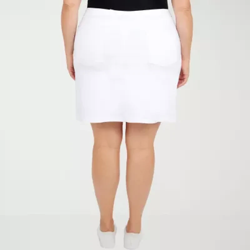Hearts Of Palm Womens Mid Rise Plus Skort