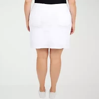 Hearts Of Palm Womens Mid Rise Plus Skort