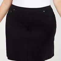 Hearts Of Palm Womens Mid Rise Plus Skort