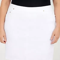 Hearts Of Palm Womens Mid Rise Plus Skort