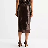 Liz Claiborne Womens Plus Mid Rise Pencil Skirt