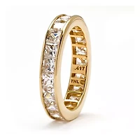 DiamonArt® 4MM 5 1/4 CT. T.W. White Cubic Zirconia 10K Gold Band
