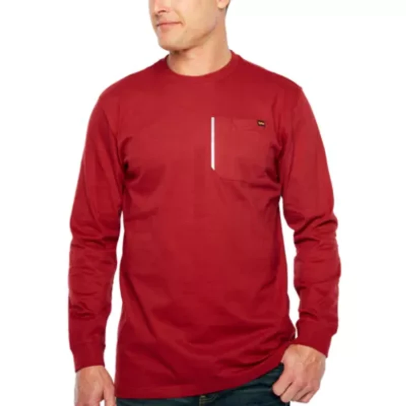 Walls YL879 Men's Heavyweight Crew Neck Long Sleeve T-Shirt