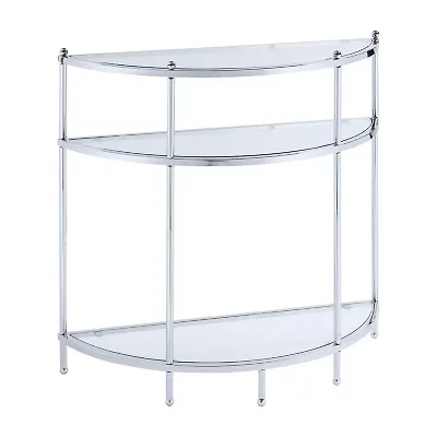 Royal Crest Glass Console Table