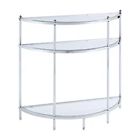 Royal Crest Glass Console Table