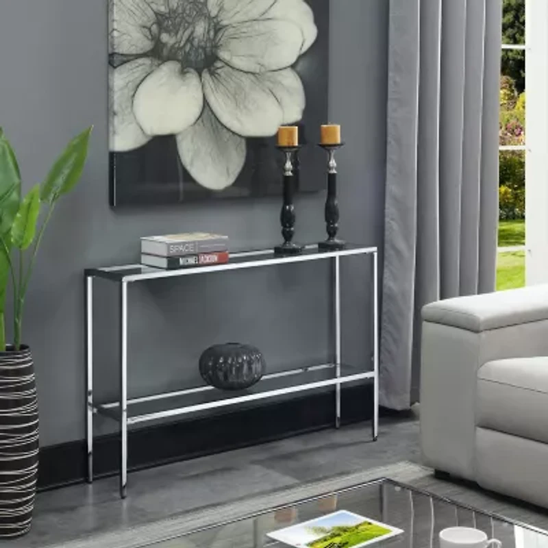 Nadia Glass Console Table