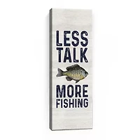 Lumaprints Less Talk More Fishing Vertical Ii-Fishing Giclee Canvas Art