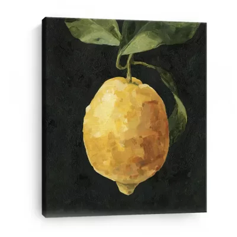 Lumaprints Dark Lemon I Giclee Canvas Art