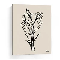 Lumaprints Iris Sketch I Giclee Canvas Art