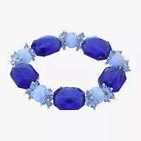 1928 Silver Tone Womens Stretch Bracelet
