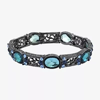 1928 Black Tone Womens Stretch Bracelet