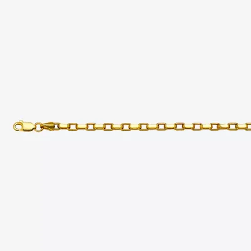 Unisex Adult 14K Gold 24 Inch Box Chain Necklace
