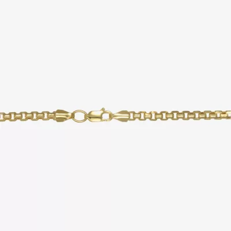 Womens 14K Gold 20 Inch Box Chain Necklace