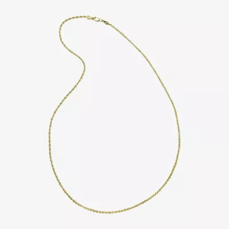 Womens 14K Gold 18 Inch Rope Chain Necklace