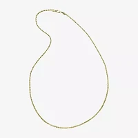 Womens 14K Gold 18 Inch Rope Chain Necklace