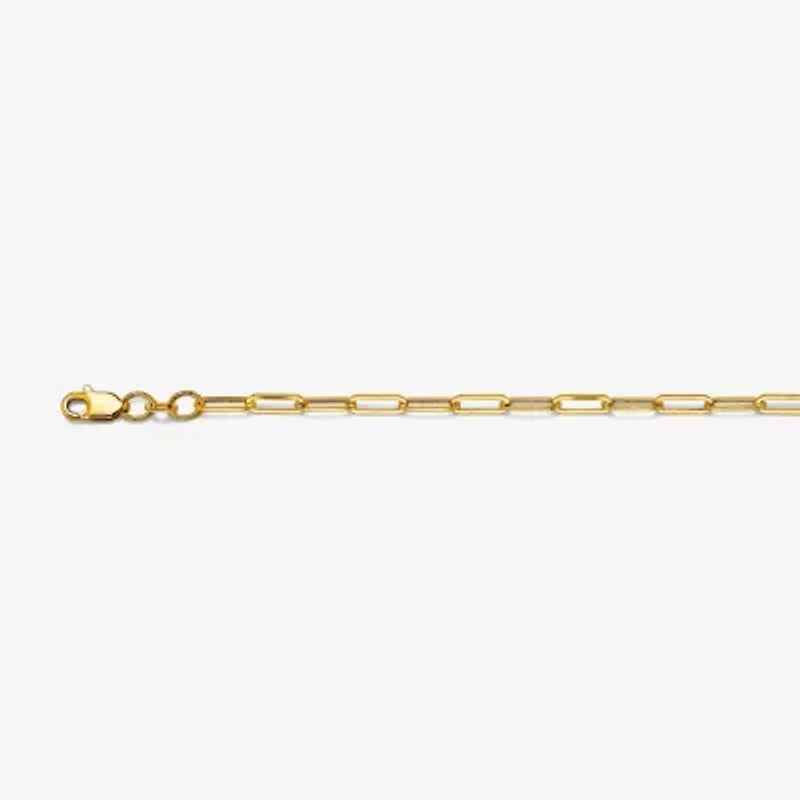 Womens 18 - 20 Inch 14K Gold Link Necklace Paperclip