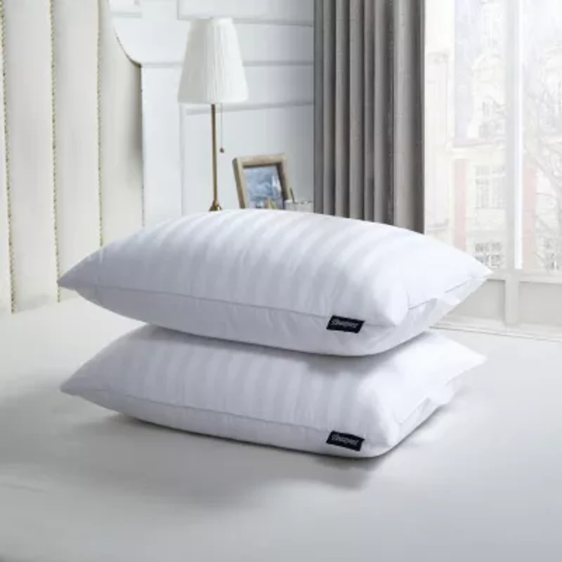 Beautyrest 500tc Damask Cotton 2-Pack Medium Density Bed Pillow