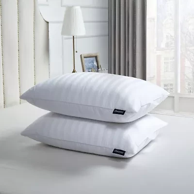 Beautyrest 500tc Damask Cotton 2-Pack Medium Density Bed Pillow