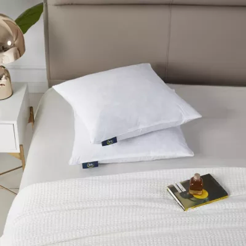 Serta® Cotton 2-Pack Medium Density Bed Pillow