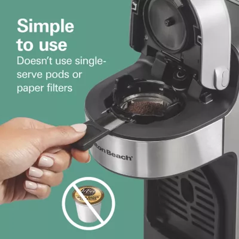 Hamilton Beach The Scoop Single Serve Coffee Maker with Removable Reservoir