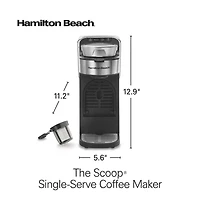 Hamilton Beach The Scoop Single Serve Coffee Maker with Removable Reservoir