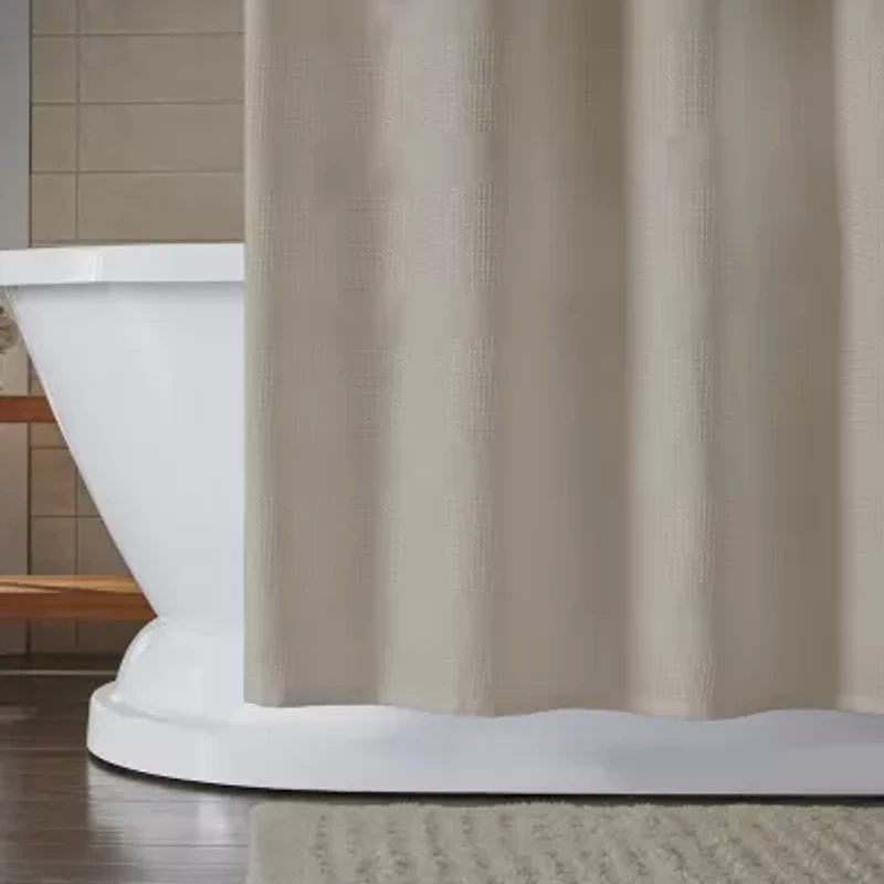 Elrene Home Fashions Essential Waffle Shower Curtain