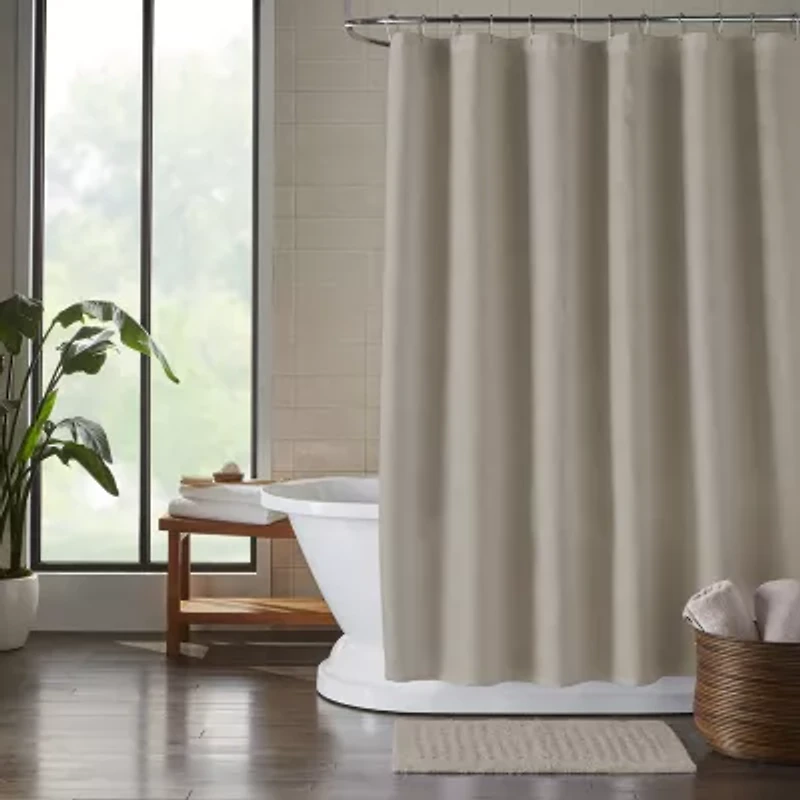 Elrene Home Fashions Essential Waffle Shower Curtain