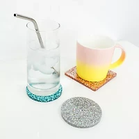 Art 101 Crafts Resin Glitter Coasters with 23 Pieces
