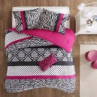 Mi Zone Gemma Zebra Comforter Set with decorative pillow