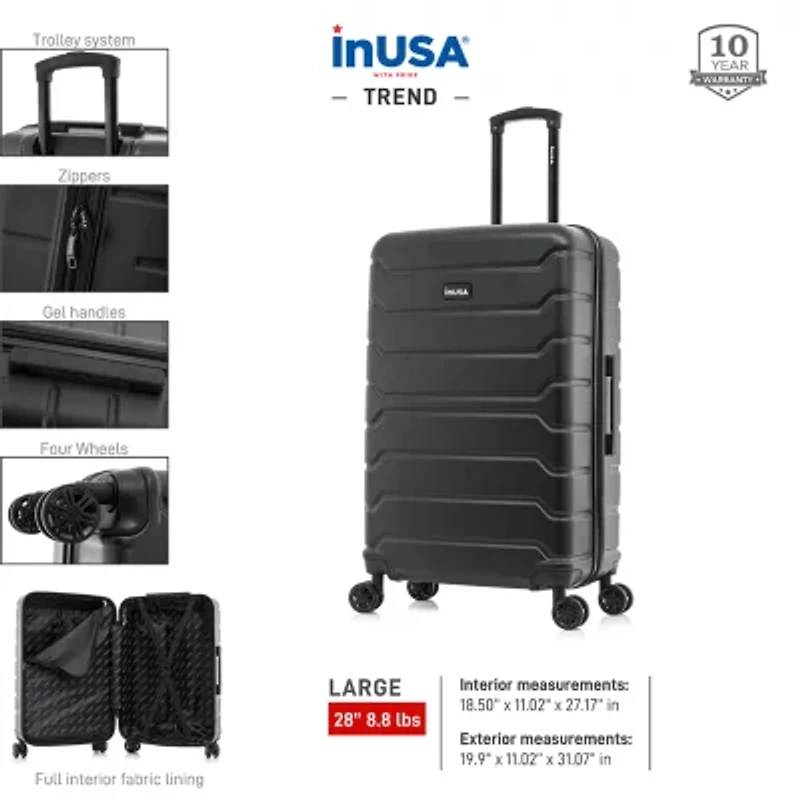 Inusa Trend 28 Inch Hardside Lightweight Luggage