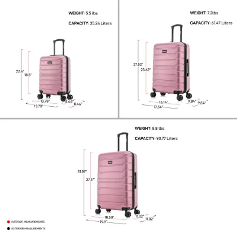 Inusa Trend Hardside Lightweight Luggage