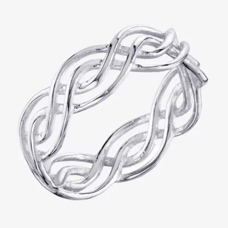 Footnotes Believe Womens Sterling Silver Band