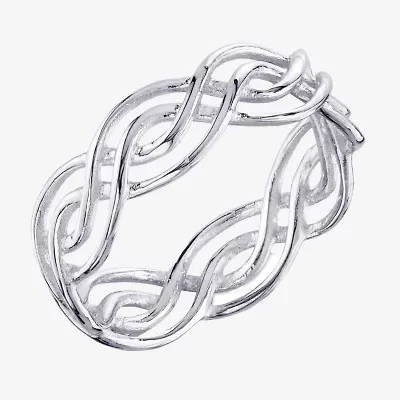 Footnotes Believe Womens Sterling Silver Band
