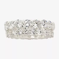Sparkle Allure Womens White Cubic Zirconia Pure Silver Over Brass Hypoallergenic Bridal Set