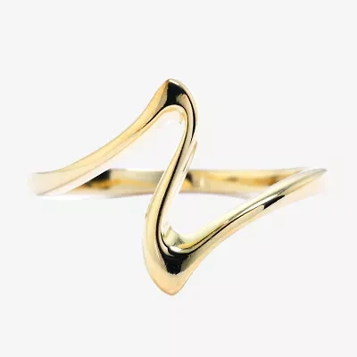 Silver Treasures Womens 14K Gold Over Band
