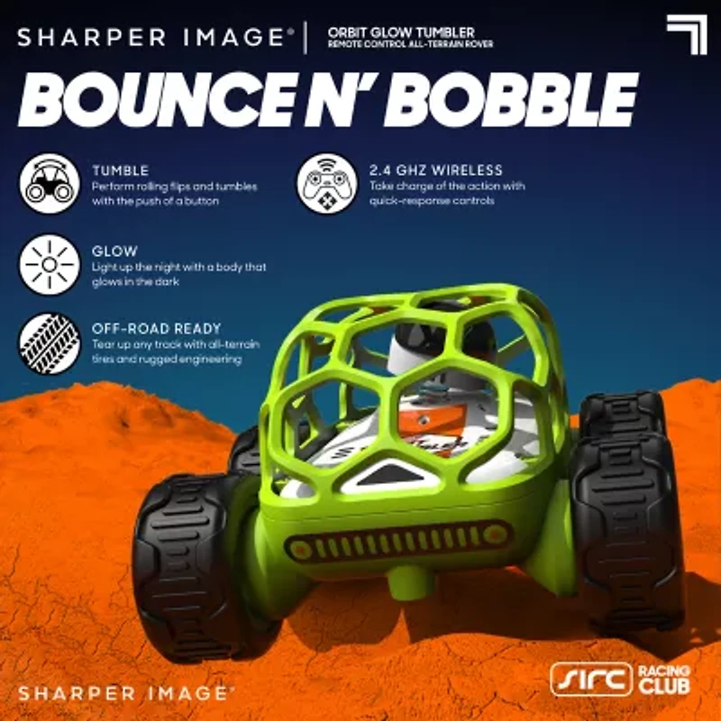 Sharper Image Orbit Tumbler Glow In The Dark 2-pc. Remote Control Car