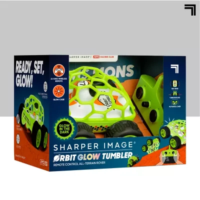 Sharper Image Orbit Tumbler Glow In The Dark 2-pc. Remote Control Car