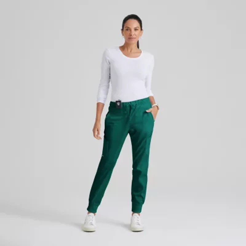Grey's Anatomy™ by Barco Classic Grp534 Kira 5-Pocket Mid-Rise Jogger Womens Moisture Wicking Scrub Pant