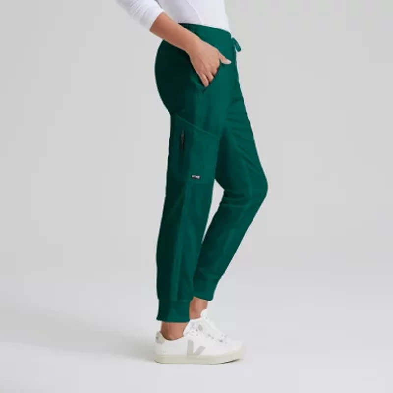 Grey's Anatomy™ by Barco Classic Grp534 Kira 5-Pocket Mid-Rise Jogger Womens Plus Tall Moisture Wicking Scrub Pant