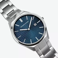 Bering Mens Silver Tone Stainless Steel Bracelet Watch 17240